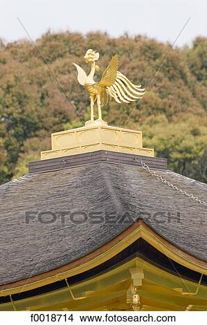 Japan, Kyoto, the Golden pavilion, close-up of the roof View Large Photo Image Picture - Japan, Kyoto, the Golden pavilion, close-up of the roof. Fotosearch