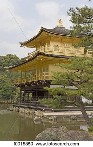 Japan, Kyoto, the Golden pavilion View Large Photo Image Stock Image - Japan, Kyoto, the Golden pavilion. Fotosearch