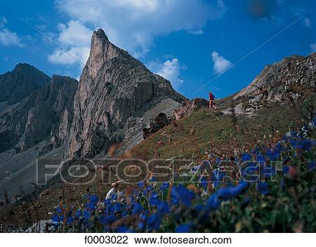 Stock Image - France, Alps, Maurienne valley, Valloires and surroundings. Fotosearch