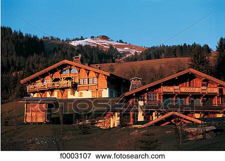 France, Alps, Megeve, chalet View Large Photo Image Stock Photo - France, Alps, Megeve, chalet. Fotosearch