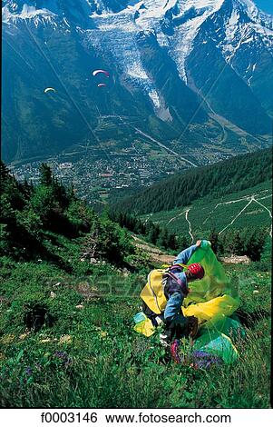 France, Alps, Mont Blanc region, paragliding View Large Photo Image Stock Photograph - France, Alps, Mont Blanc region, paragliding. Fotosearch