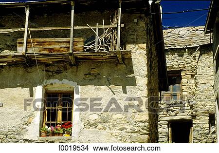 Picture - France, Alps, traditional chalets. Fotosearch