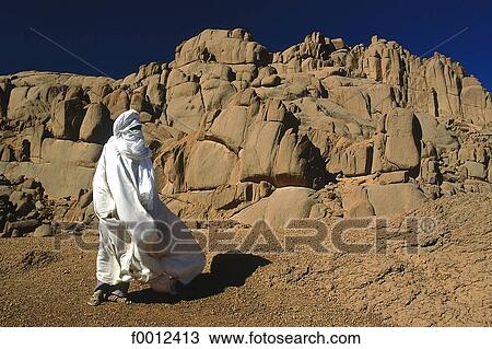 Stock Image - Algeria, Hoggar, Atakor mountains, Tuareg. Fotosearch