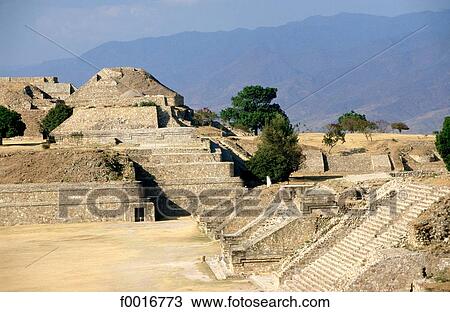 Stock Image - Mexico, Oaxaca, Monte Alban. Fotosearch