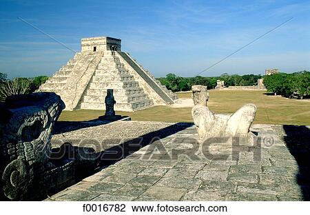 Stock Image - Mexico, Yucatan, Chichen Itza. Fotosearch