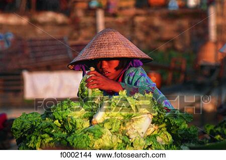 Vietnam, Can Tho, floating market View Large Photo Image Picture - Vietnam, Can Tho, floating market. Fotosearch