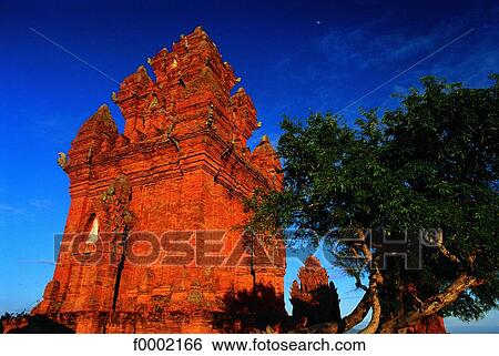 Vietnam, Cham tower of Poklong garai View Large Photo Image Stock Photograph - Vietnam, Cham tower of Poklong garai. Fotosearch