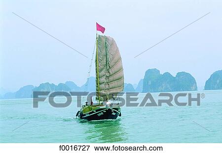 Vietnam, Halong bay View Large Photo Image Stock Photo - Vietnam, Halong bay. Fotosearch