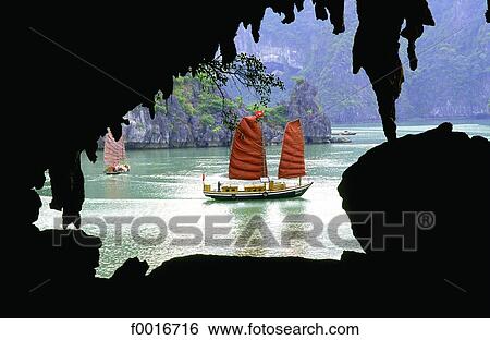 Vietnam, Halong bay View Large Photo Image Stock Photograph - Vietnam, Halong bay. Fotosearch