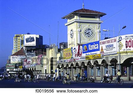 Vietnam, Ho Chi Minh city, Ben Thanh market View Large Photo Image Stock Photograph - Vietnam, Ho Chi Minh city, Ben Thanh market. Fotosearch