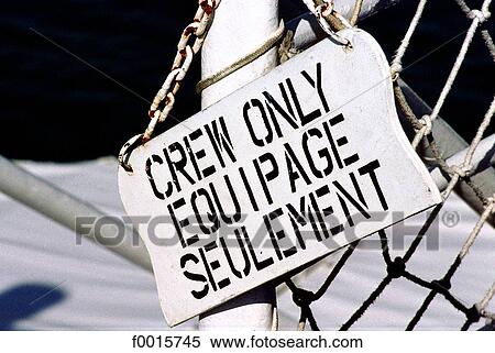 Stock Photography - Egypt, Red sea, cruising, bilingual board. Fotosearch