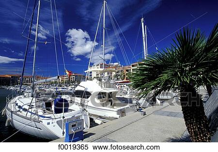 Stock Photography - France, south, Argeles marina. Fotosearch