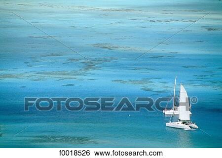 Stock Photograph - French Polynesia, Bora-Bora, cruising. Fotosearch