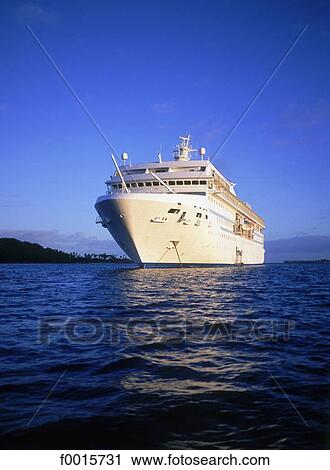 Stock Image - French Polynesia, Windward Islands, cruise on M. S. Paul Gauguin. Fotosearch