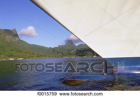 French Polynesia, Windward Islands, cruise on M. S. Paul Gauguin View Large Photo Image Stock Photo - French Polynesia, Windward Islands, cruise on M. S. Paul Gauguin. Fotosearch