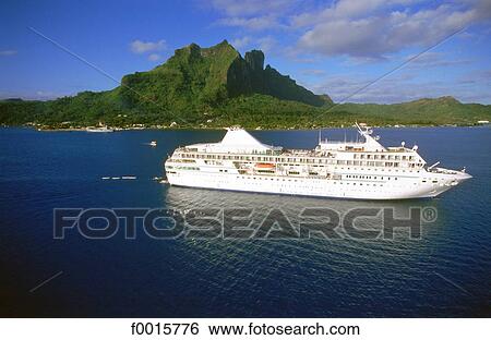 Stock Photograph - French Polynesia, Windward Islands, cruise on M. S. Paul Gauguin. Fotosearch
