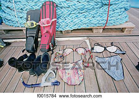 Picture - Thailand, sailing boat, on the deck. Fotosearch