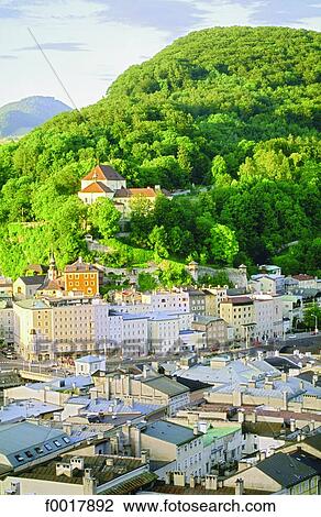 Austria, Salzburg and mount Monchsberg View Large Photo Image Stock Image - Austria, Salzburg and mount Monchsberg. Fotosearch