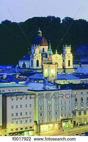 Austria, Salzburg, old city and cathedral View Large Photo Image Stock Image - Austria, Salzburg, old city and cathedral. Fotosearch