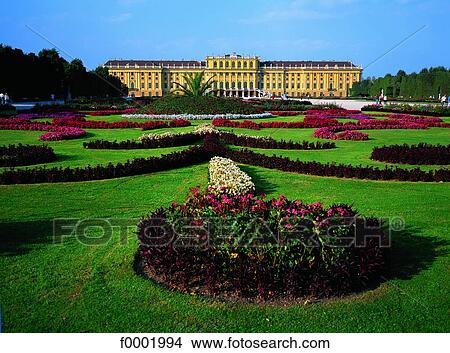 Austria, Vienna, Schonbrunn castle and gardens View Large Photo Image Picture - Austria, Vienna, Schonbrunn castle and gardens. Fotosearch