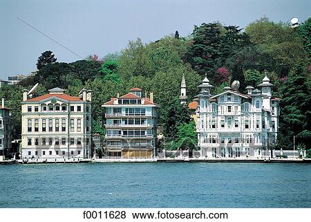 Stock Photo - Turkey, Istanbul, Asian side, Yeniköy, residential hills. Fotosearch