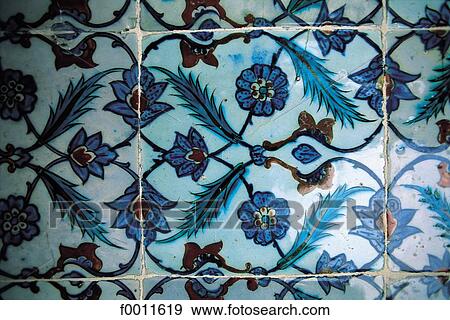 Turkey, Istanbul, Eyüp Sultan Camii, detail of faience View Large Photo Image Stock Photo - Turkey, Istanbul, Eyüp Sultan Camii, detail of faience. Fotosearch