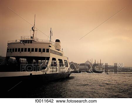 Turkey, Istanbul, Ferries on the Bosphorus at dusk View Large Photo Image Stock Image - Turkey, Istanbul, Ferries on the Bosphorus at dusk. Fotosearch