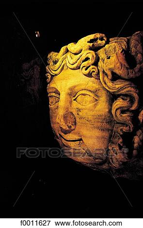 Stock Photo - Turkey, Istanbul, Gorgone's head, Yerabatan Sarayi tank. Fotosearch
