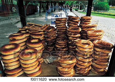 Turkey, Istanbul, Local pastries to sell in street View Large Photo Image Stock Image - Turkey, Istanbul, Local pastries to sell in street. Fotosearch