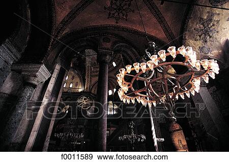 Stock Photo - Turkey, Istanbul, St Sophia basilica interior. Fotosearch