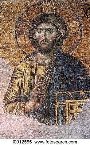 Turkey, Istanbul, St Sophia, the Deisis, byzantine mosaic View Large Photo Image Stock Photography - Turkey, Istanbul, St Sophia, the Deisis, byzantine mosaic. Fotosearch