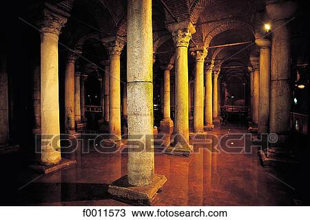 Turkey, Istanbul, Yerabatan palace, underground reservoir View Large Photo Image Stock Image - Turkey, Istanbul, Yerabatan palace, underground reservoir. Fotosearch
