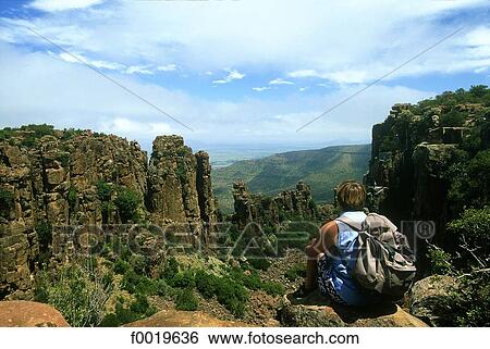 Stock Photograph - South Africa, Great Karoo, Valley of Desolation. Fotosearch