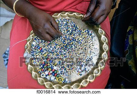 Picture - South Africa, Pretoria, ndebele beadwork. Fotosearch