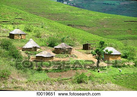 South Africa, Zulu village View Large Photo Image Stock Image - South Africa, Zulu village. Fotosearch