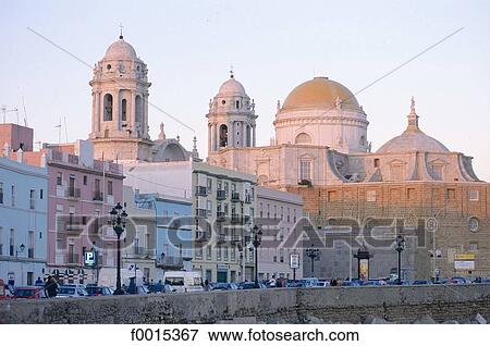 Spain, Andalusia, Cadix, cathedral and Sta. Cruz church View Large Photo Image Stock Photo - Spain, Andalusia, Cadix, cathedral and Sta. Cruz church. Fotosearch