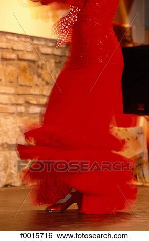Spain Andalusia Cordoba Flamenco Dance Show Stock Photograph