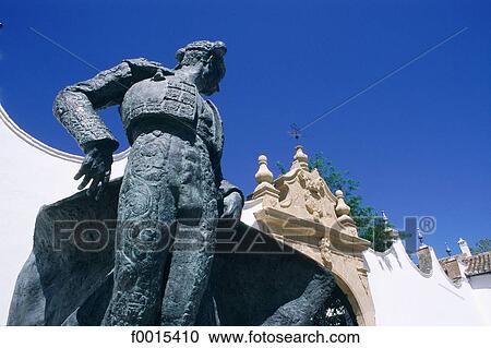 Spain, Andalusia, Ronda, plaza de Toros, statue of famous matador Ordenez View Large Photo Image Stock Image - Spain, Andalusia, Ronda, plaza de Toros, statue of famous matador Ordenez. Fotosearch
