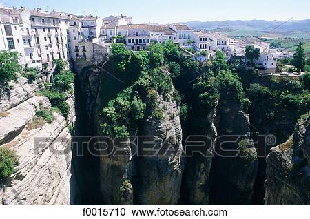 Spain, Andalusia, Ronda upon Tajo canyon View Large Photo Image Stock Image - Spain, Andalusia, Ronda upon Tajo canyon. Fotosearch