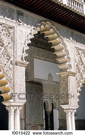 Spain, Andalusia, Seville, arches and capitals View Large Photo Image Stock Image - Spain, Andalusia, Seville, arches and capitals. Fotosearch