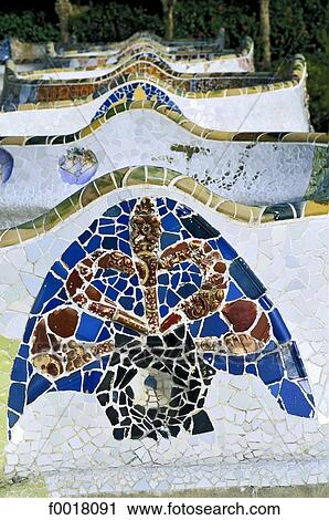 Spain, Catalonia, Barcelona, Guell park View Large Photo Image Stock Image - Spain, Catalonia, Barcelona, Guell park. Fotosearch