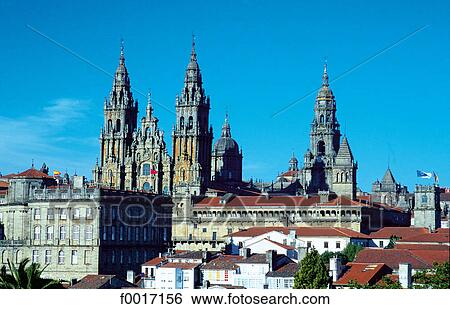 Stock Photograph - Spain, Galicia, Santiago de Compostela. Fotosearch