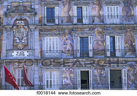 Spain, Madrid, Plaza major, Casa de la Panaderia View Large Photo Image Picture - Spain, Madrid, Plaza major, Casa de la Panaderia. Fotosearch