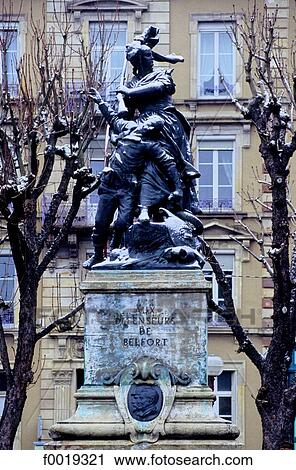 Stock Image - France, Franche Comté, Belfort war monument. Fotosearch
