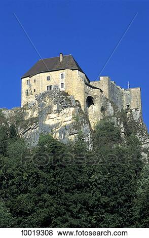 Stock Photo - France, Franche Comté, Joux fortress. Fotosearch