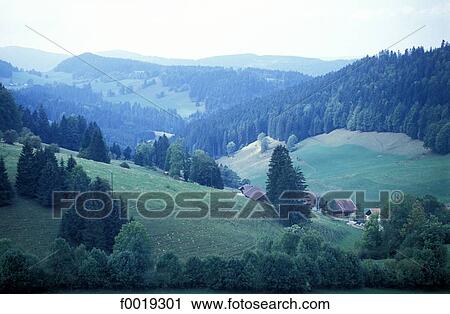 Stock Image - France, Franche Comté, landscape. Fotosearch