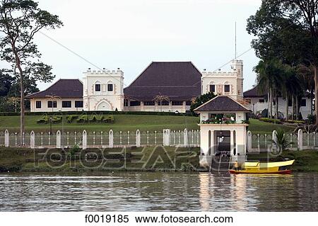 Malaysia, Borneo, Sarawak, Kuching, Palace of the White Rajahs View Large Photo Image Stock Photography - Malaysia, Borneo, Sarawak, Kuching, Palace of the White Rajahs. Fotosearch