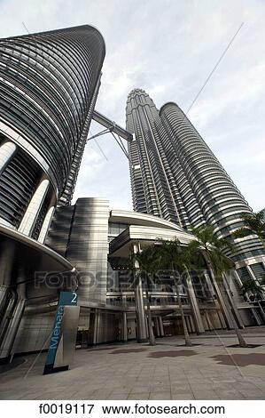 Malaysia, Kuala Lumpur, Petronas twin towers View Large Photo Image Stock Photo - Malaysia, Kuala Lumpur, Petronas twin towers. Fotosearch