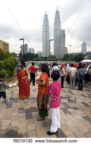 Malaysia, Kuala Lumpur, tourists visiting Petronas twin towers View Large Photo Image Stock Image - Malaysia, Kuala Lumpur, tourists visiting Petronas twin towers. Fotosearch