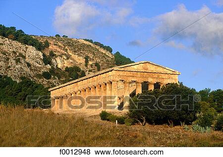 Stock Photo - Italy, Sicily, Castel di Tusa, fishermen village. Fotosearch